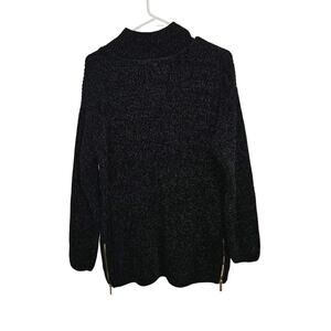 Cynthia Rowley High Neck Side Zip Super Soft Long Sweater. Size Large